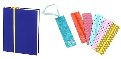 Закладка картонная для книг Эко (бирюза) 17*4,5см, с резинкой 42857 - фото 2