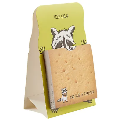 Блок бумаги «Еноты», 7 х 7 см - фото 1