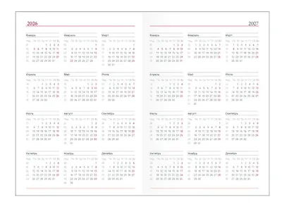 Ежедневник дат. 2026г. А5 176л "Berlin" коричневый, иск.кожа, тв.переплет, обл.поролон, прострочка, ляссе - фото 5