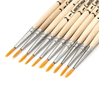 Кисть синтетика круглая №1, Артком - фото 2