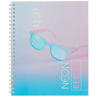 Тетрадь в клетку Unnika, "Неоновое сияние", 96 листов, в ассортименте - фото 6