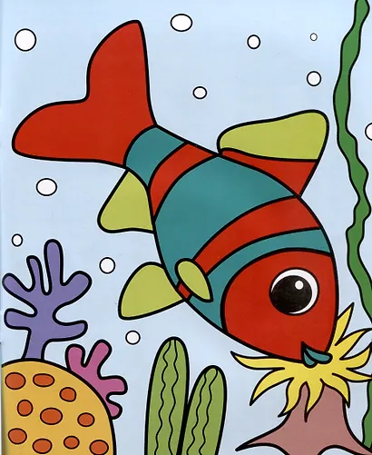 Раскраска малышам "Морская прогулка" - фото 3