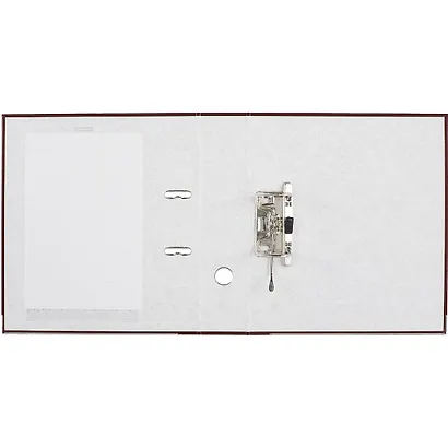 Папка архивная 70мм А4 "Business" арочн.механизм, бордовый - фото 3