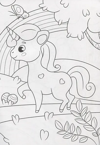 РАСКРАСКА А4 эконом. ЧУДЕСНЫЕ ЕДИНОРОГИ - фото 3