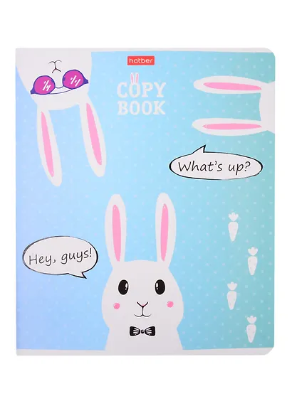 Тетрадь в клетку Hatber, "Прикольные зайцы", 18 листов, в ассортименте - фото 6
