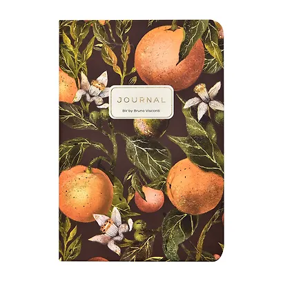 Записная книжка на резинке А6 100 листов в линию "FLORA.РАЙСКИЕ АПЕЛЬСИНЫ", Bruno Visconti - фото 7