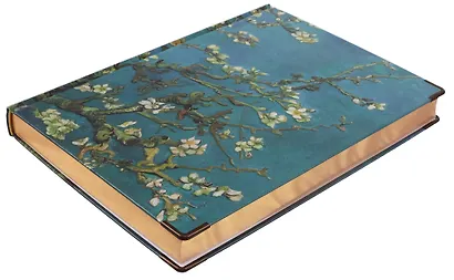 Книга для записей "Ван Гог. Ветка миндаля" А5, 82 листа, нелинованная, твердая обложка, 180г/м2 - фото 3