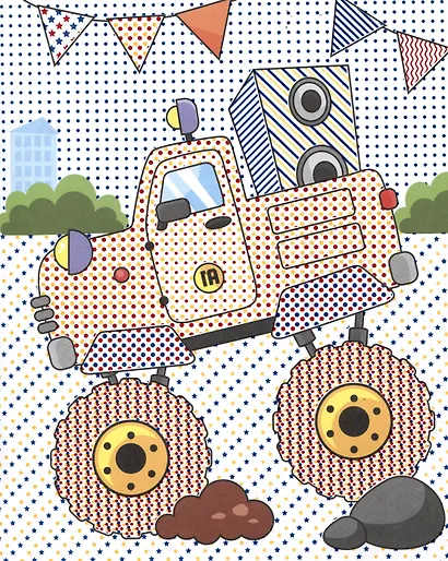 Водная раскраска с цветными элементами. Веселые гонки - фото 5