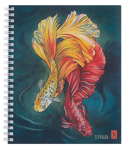 Тетрадь 96л кл. "Акварельные сюжеты (Эксклюзив)" мел.картон, тиснение фольгой "Серебро", ассорти - фото 2
