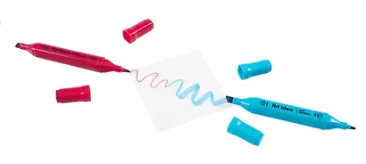 Маркеры для скетчинга 12 цветов, двусторонние пулевидный/скошенный наконечник, Art idea - фото 5