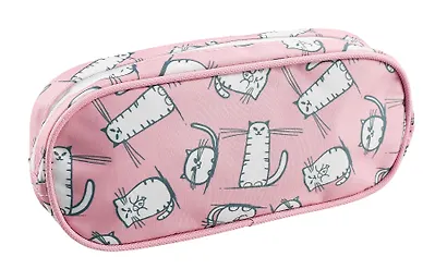 Пенал корпусный "Белые коты", ткань - фото 5