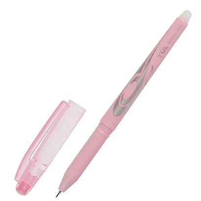 Ручки гелевые пиши-стирай синие 12 штук "Wave" 0,5 мм, корпус розовый, Yoi - фото 8