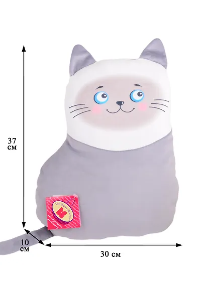 Мягкая игрушка ТМ Мальвина Кошка Сима серая (9.293.2) - фото 2
