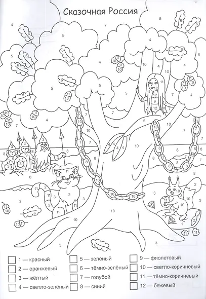 Патриотическая раскраска по номерам. Россия в символах - фото 3