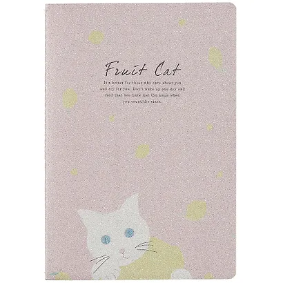 Тетрадь в линейку Fruit cat, B5, 38 листов, в ассортименте - фото 1