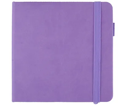 Скетчбук 140*140 80л "SKETCH UP. Фиалковый" белый офсет 100г/м2, тв.подложка - фото 2