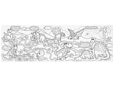 Мир динозавров. Раскраска длинная с заданиями - фото 2