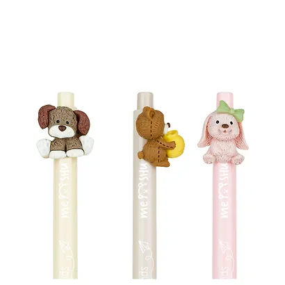 Ручка шариковая автоматическая синяя "Funny friends", в ассортименте, Meshu - фото 2