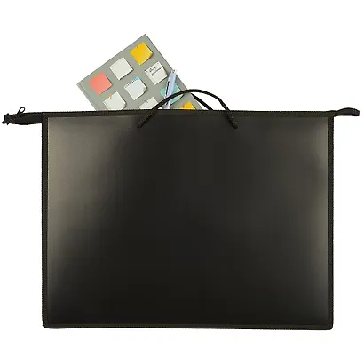 Папка на молнии, чёрная, А3 - фото 2