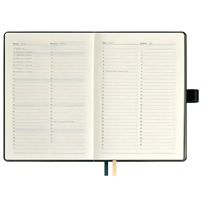 Ежедневник недат. А5+ 160л 175x245 "Сариф экстра" зеленый, иск.кожа, мягкий переплет, офсет, ляссе, подар.карт.коробка с ПВХ-крышкой - фото 9