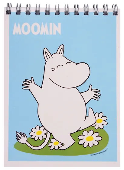 Блокнот А6 40 листов "Moomin" евроспираль, в ассортименте - фото 3