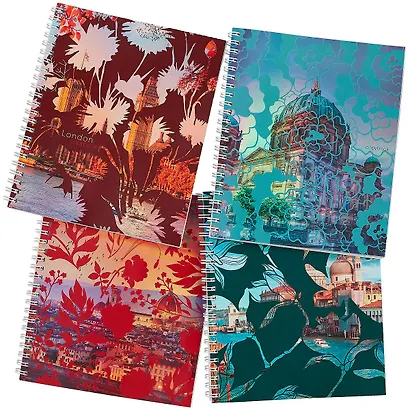 Тетрадь в клетку Unnika, "Сквозь лепестки", 96 листов, в ассортименте - фото 6