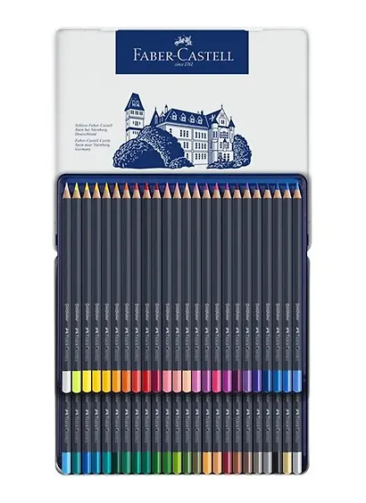 Карандаши цветные"Goldfaber" 48цв., круглые, метал. коробка, Faber-Castell - фото 3