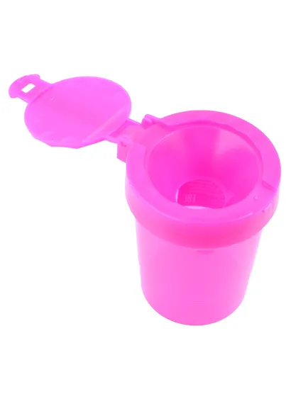 Стакан-непроливайка "Премиум" цветной с крышкой, ассорти, Стамм - фото 2