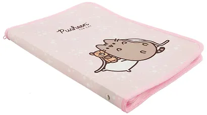 Папка для тетрадей А4 "Pusheen" 32,5*23*2,5, розовая, пластик, молния с трех сторон - фото 3