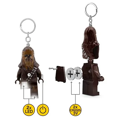 LGL-KE100H Брелок-фонарик для ключей LEGO Star Wars - Чубакка (Chewbacca), возраст 6+ - фото 7