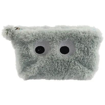 Косметичка на молнии Мордочка с глазками (иск.мех) (21х12) (ПВХ бокс) - фото 2