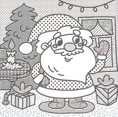 Новый год. Аквараскраска - фото 5