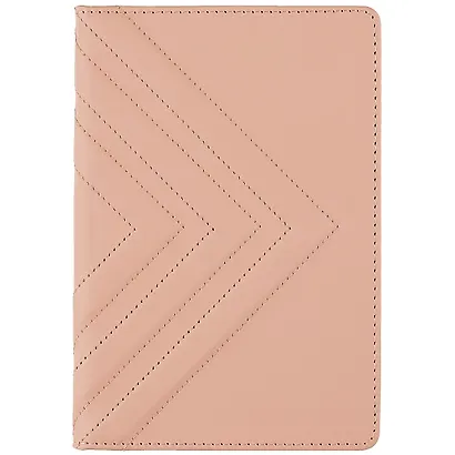 Ежедневник недат. А5 160л "Аппрет" пепельно-розовый, кожзам, тв.переплет, 3D-дизайн, офсет, ляссе - фото 1