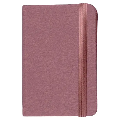 Записная книжка А7 80л лин. "Joy Book. Малиновый латте" иск.кожа, тонир.блок, скругл.углы, ляссе, резинка, карман на задн.форзаце - фото 2