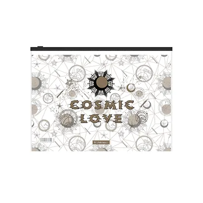 Папка на молнии А4 "Magic Sky" с расширением, пластик, ErichKrause - фото 1