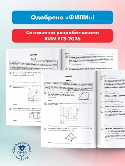 ЕГЭ-2026. Математика. 20 тренировочных вариантов экзаменационных работ. 380 заданий. Профильный уровень - фото 5