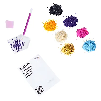 Алмазная мозаика QBRIX Pop-Art (40003) (8+) (7 цв.) (21х29,7 см) (упаковка) - фото 4