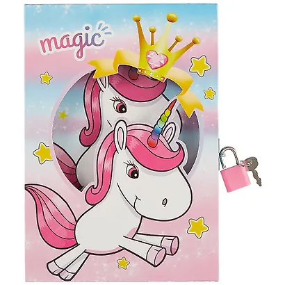 Записная книжка «Unicorn» А6+, 50 листов, с замочком, в ассортименте - фото 6