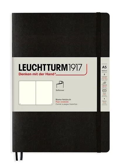 Книга для записей A5 61л нелин. "Classic" мягк.обл., черный, Leuchtturm1917 - фото 1