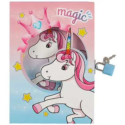 Записная книжка «Unicorn» А6+, 50 листов, с замочком, в ассортименте - фото 7