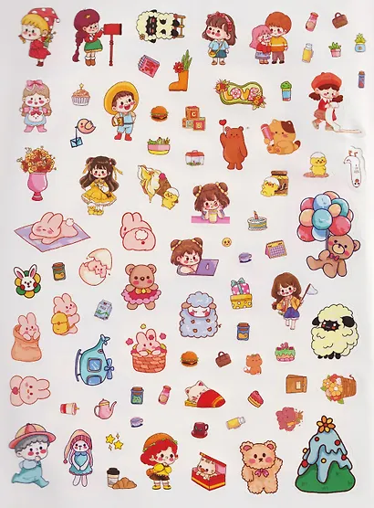 Творческий блокнот Румбокс "Дом твоей мечты". Более 250 няшных наклеек - фото 5