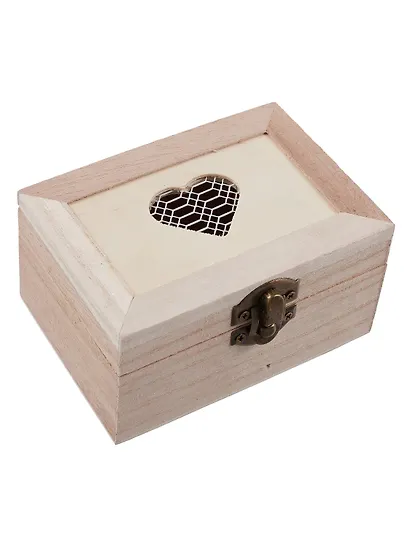 Шкатулка "Сердце", вырубка, средняя 11,5*8*5,5/11,3*8*5,1, дерево - фото 6