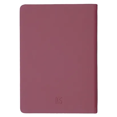 Записная книжка А6+ 136л кл. "NUANCES. Агат" 7БЦ, иск.кожа, нашивка, скругл.углы, ляссе - фото 2