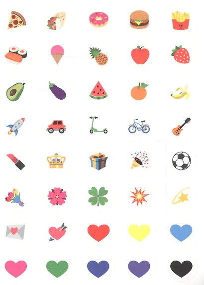 100 НАКЛЕЕК. СМАЙЛИКИ - фото 5