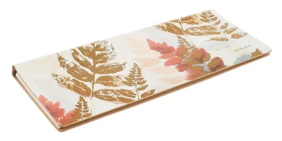 Планинг недат. 64л. "Наппа. Листья" кожзам, мягк.преплет, тиснение фольгой, офсет, полускр.евроспираль - фото 2