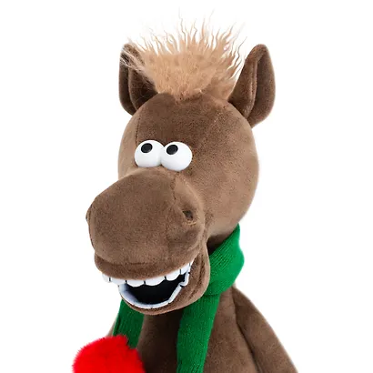 Мягкая игрушка Новый Год 2026 Жеребец с бубенчиками (30 см) - фото 4