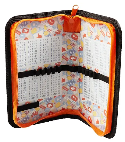 Пенал 1отд. "Робо" 19*11,5см, молния, глянц. ламин., таблица умножения, инд.уп. - фото 3