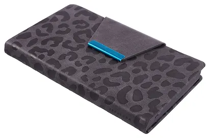 Ежедневник недат. А5 160л "Винченцо" серый, кожзам, тв.переплет, металл.шильд, блинт.тиснение, офсет, справ.мат-лы, закругл.углы, ляссе, инд.уп - фото 2