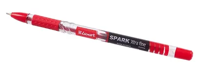 Ручка шариковая красная "Spark X" 0,7мм, грип, Luxor - фото 3