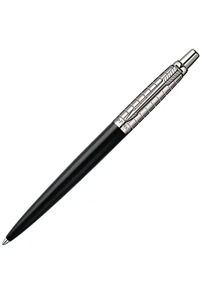 Ручка подарочная шариковая Jotter Premium Satin Black Chiselled, Parker - фото 1